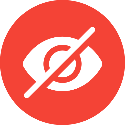 إخفاء الوسائط من المعرض